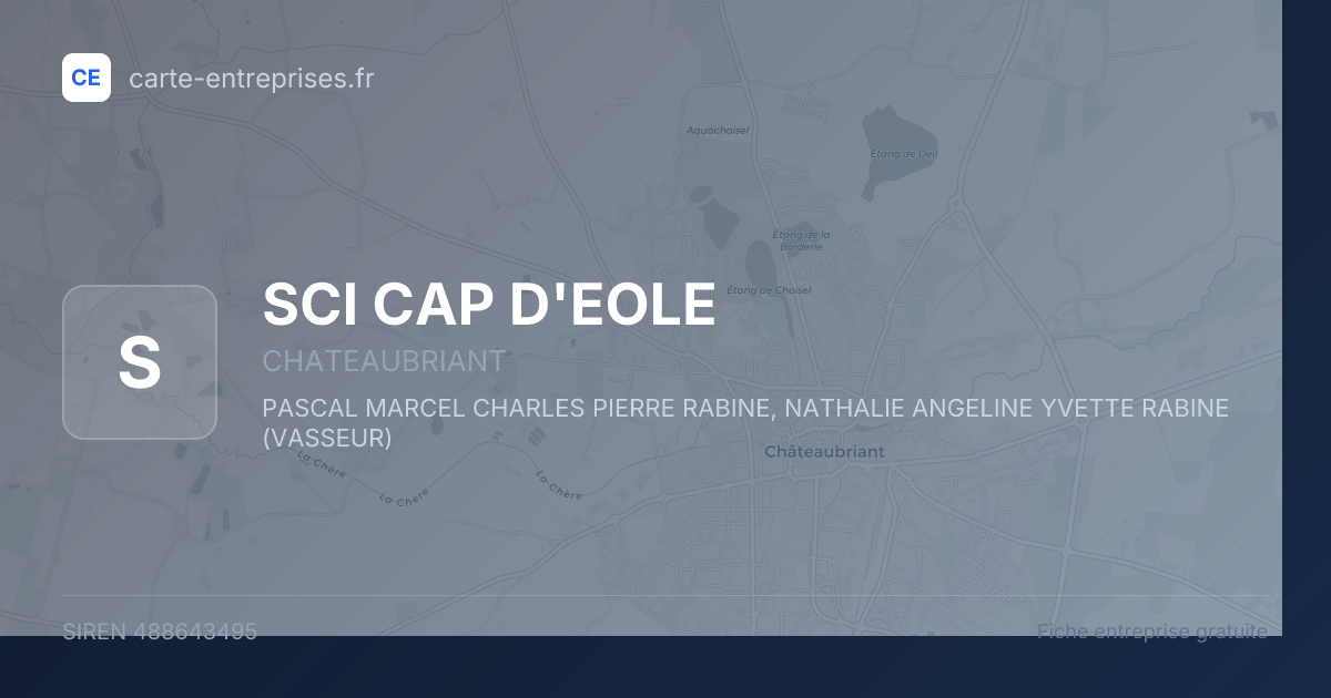 SCI CAP D'EOLE — 488643495 — fiche entreprise