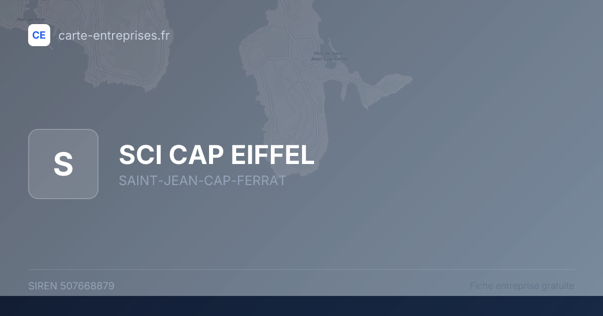 SCI CAP EIFFEL — 507668879 — fiche entreprise