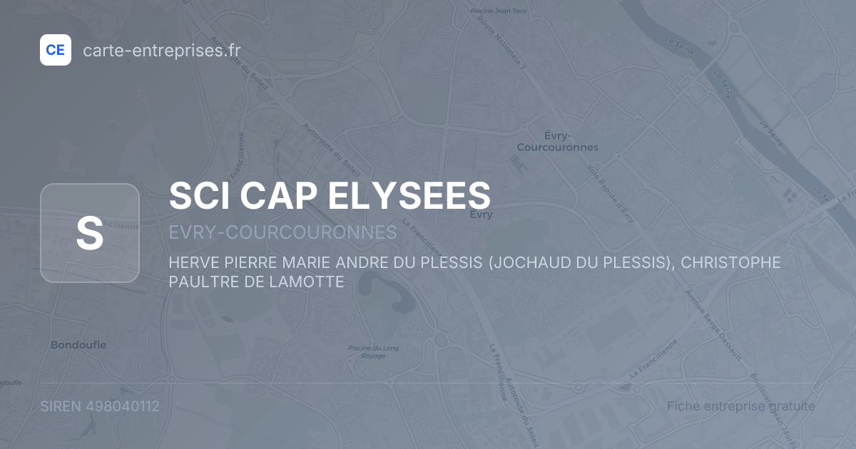 SCI CAP ELYSEES — 498040112 — fiche entreprise