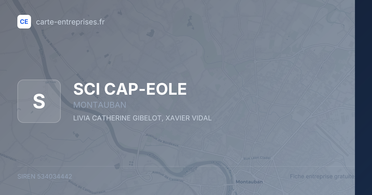 SCI CAP-EOLE — 534034442 — fiche entreprise