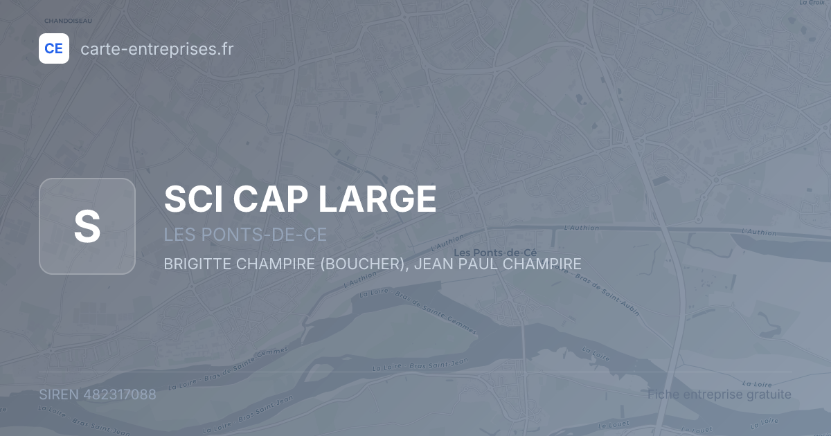 SCI CAP LARGE — 482317088 — fiche entreprise