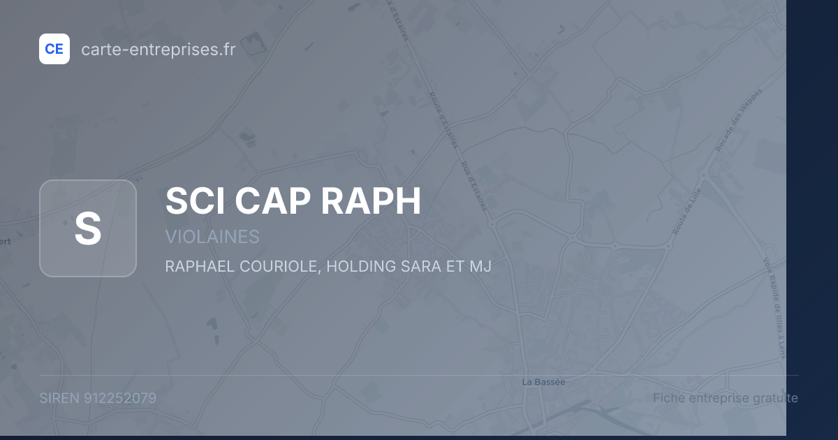 SCI CAP RAPH — 912252079 — fiche entreprise