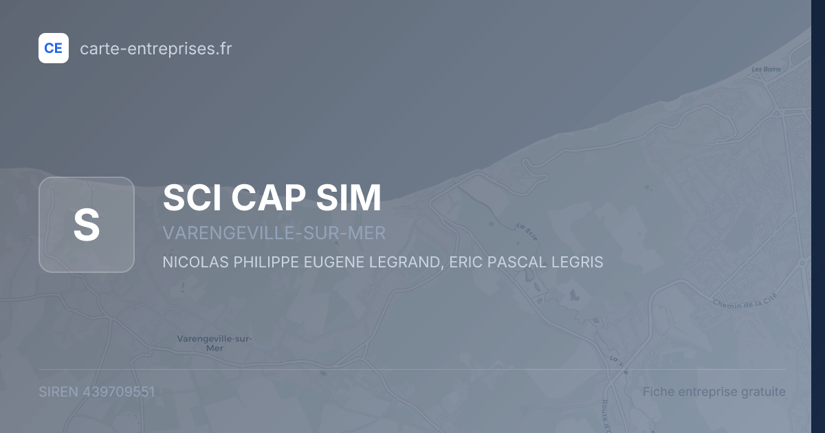 SCI CAP SIM — 439709551 — fiche entreprise