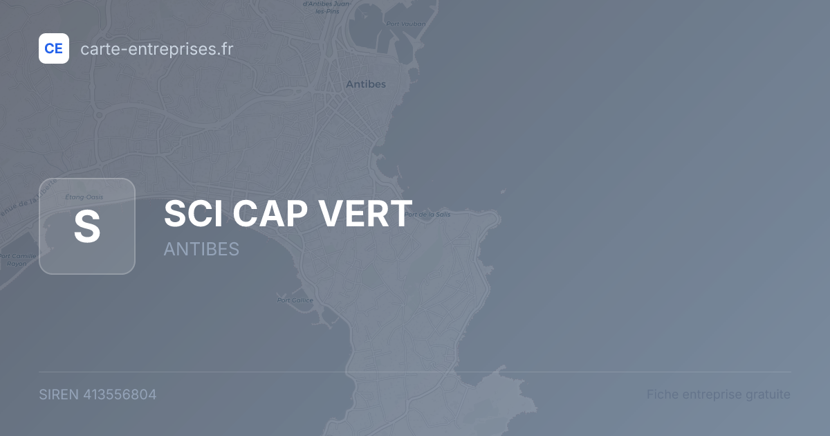 SCI CAP VERT — 413556804 — fiche entreprise