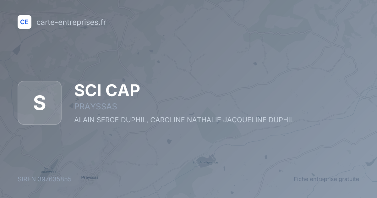 SCI CAP — 397635855 — fiche entreprise