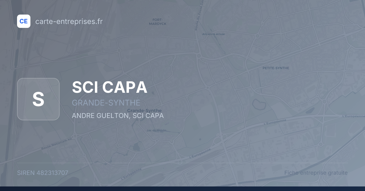 SCI CAPA — 482313707 — fiche entreprise