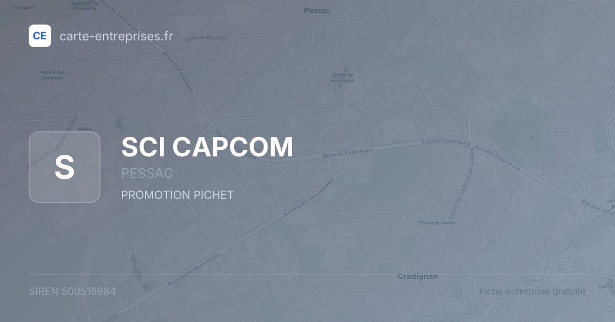 SCI CAPCOM — 500516984 — fiche entreprise
