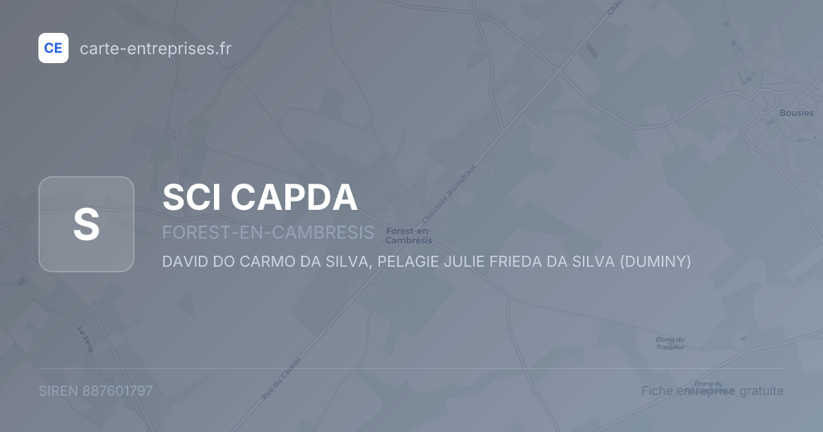 SCI CAPDA — 887601797 — fiche entreprise