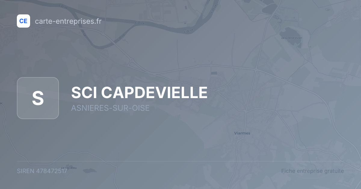 SCI CAPDEVIELLE — 478472517 — fiche entreprise