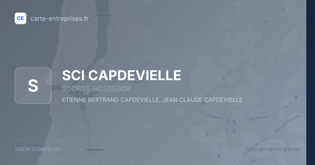 SCI CAPDEVIELLE — 539488205 — fiche entreprise