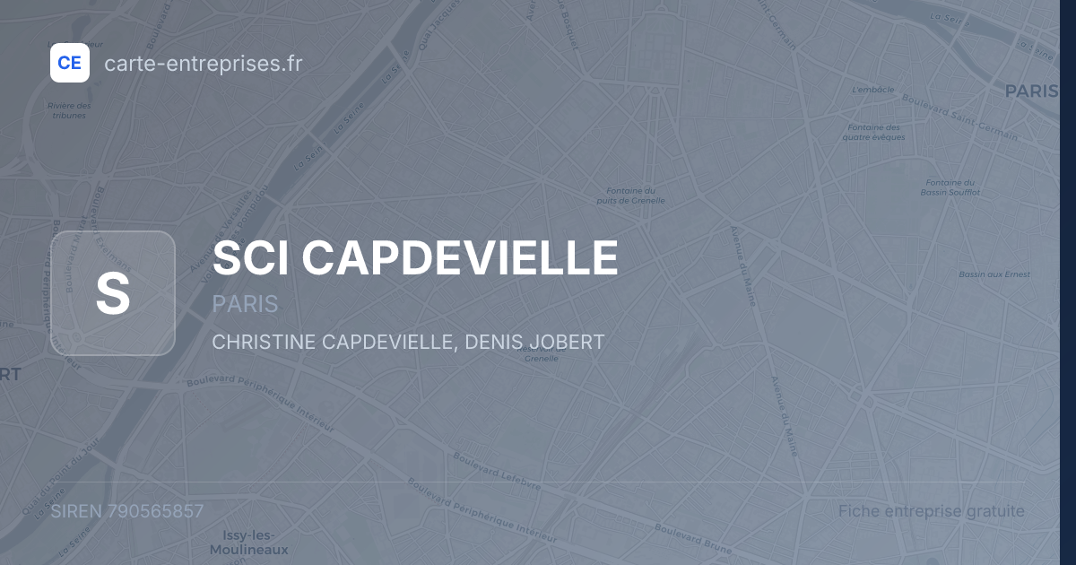SCI CAPDEVIELLE — 790565857 — fiche entreprise