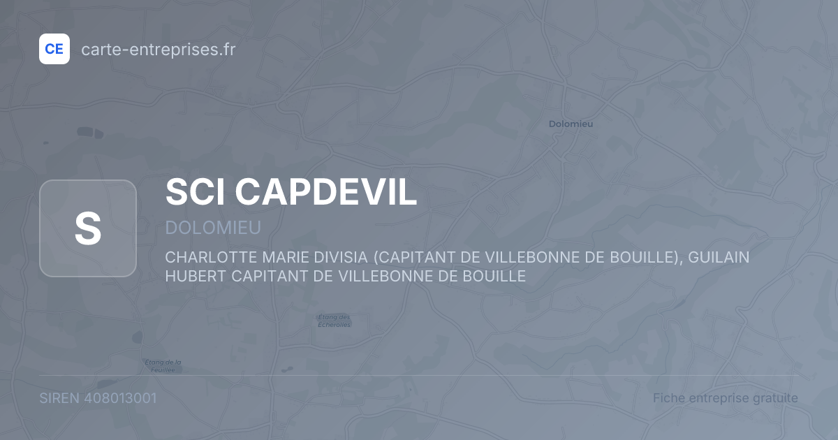 SCI CAPDEVIL — 408013001 — fiche entreprise