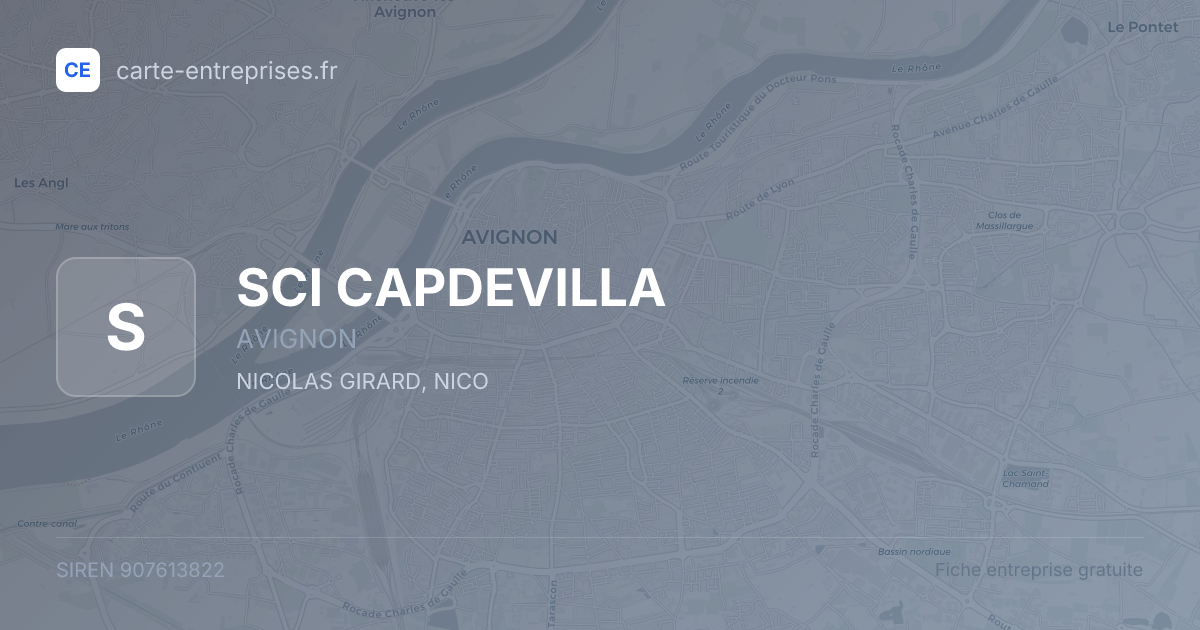 SCI CAPDEVILLA — 907613822 — fiche entreprise
