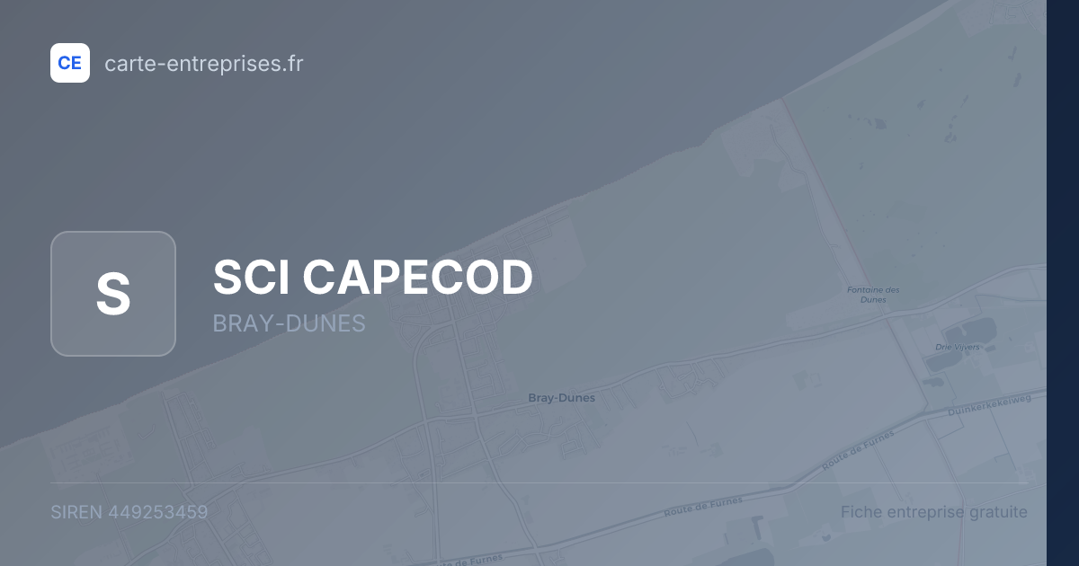 SCI CAPECOD — 449253459 — fiche entreprise