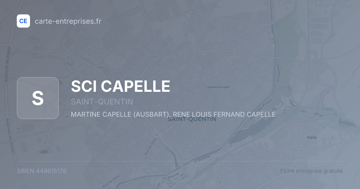 SCI CAPELLE — 449615178 — fiche entreprise