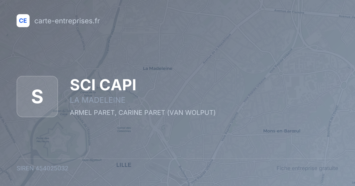 SCI CAPI — 454025032 — fiche entreprise