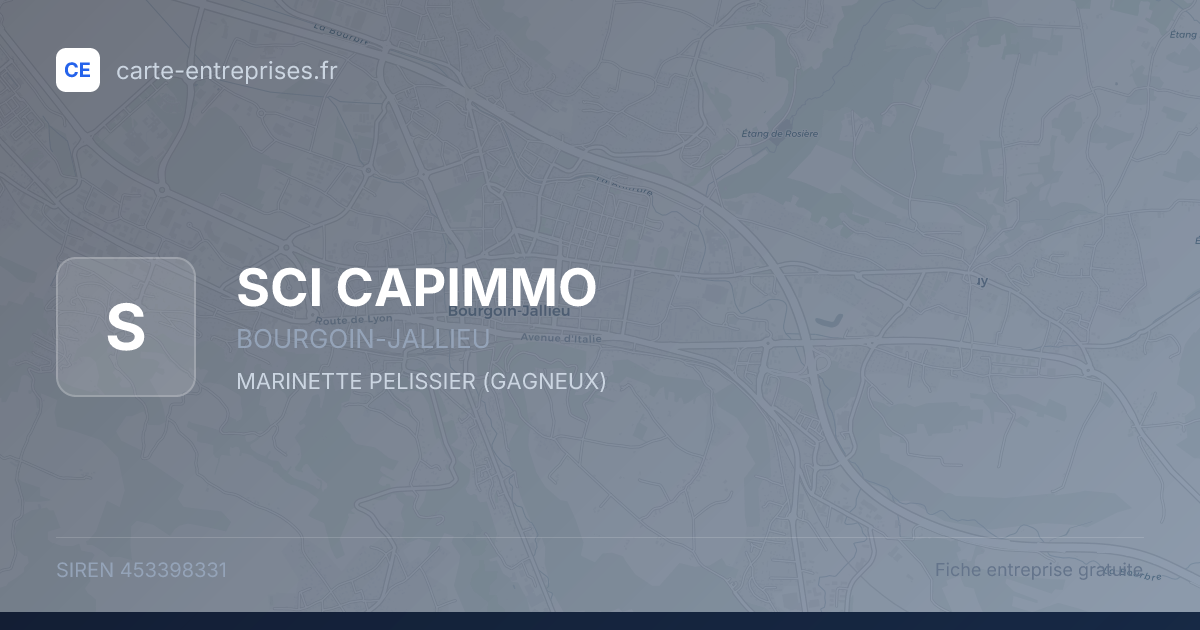 SCI CAPIMMO — 453398331 — fiche entreprise