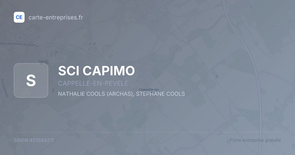 SCI CAPIMO — 451684211 — fiche entreprise