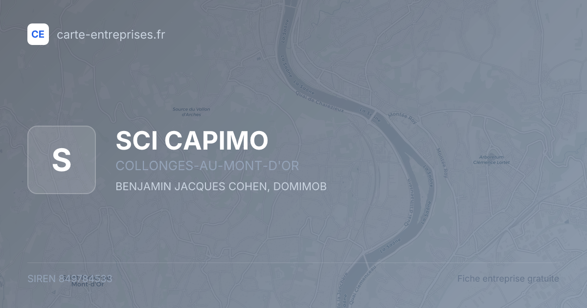 SCI CAPIMO — 849784533 — fiche entreprise