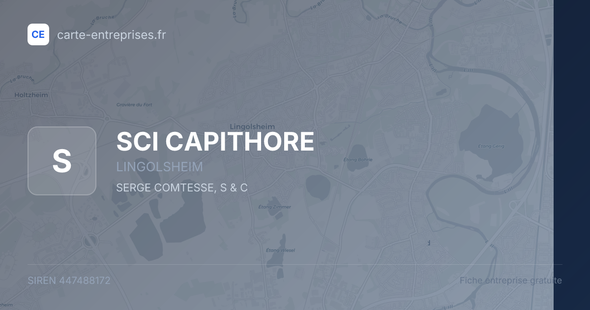 SCI CAPITHORE — 447488172 — fiche entreprise