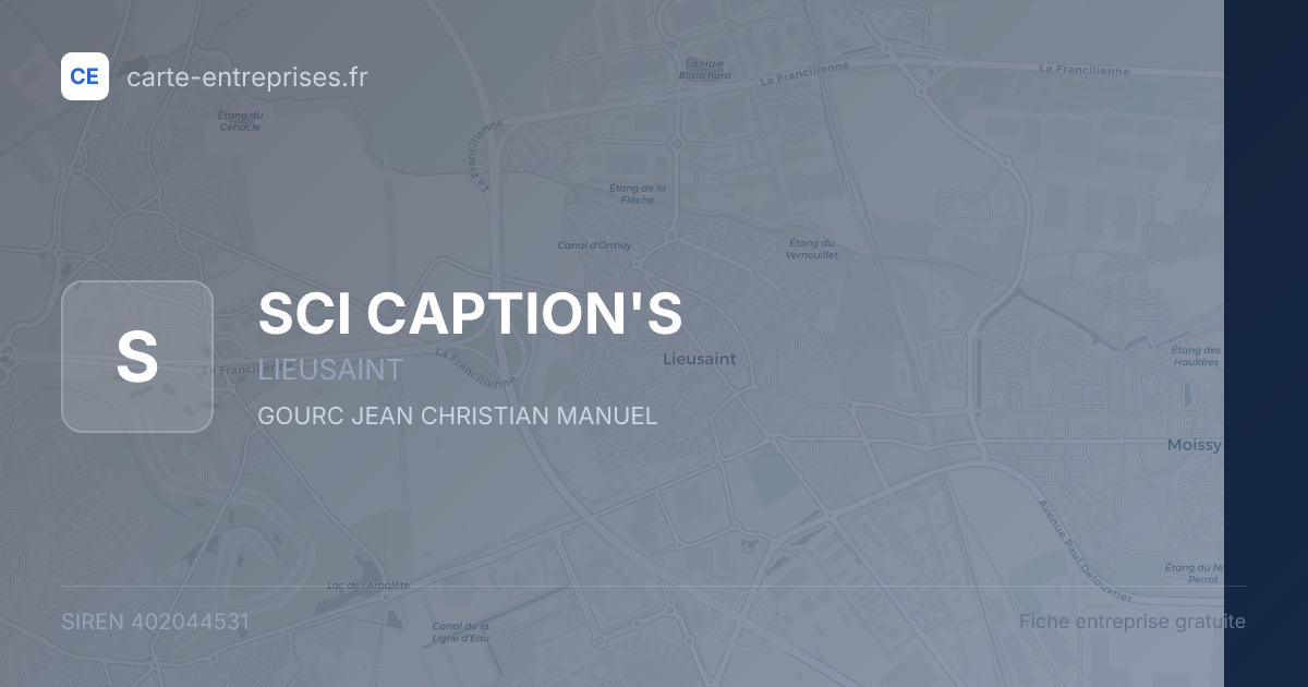SCI CAPTION'S — 402044531 — fiche entreprise