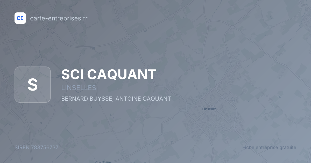SCI CAQUANT — 783756737 — fiche entreprise