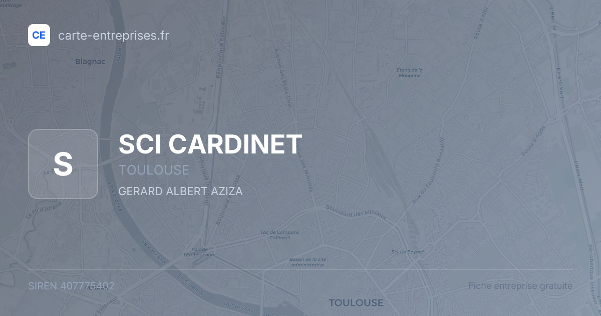 SCI CARDINET — 407775402 — fiche entreprise