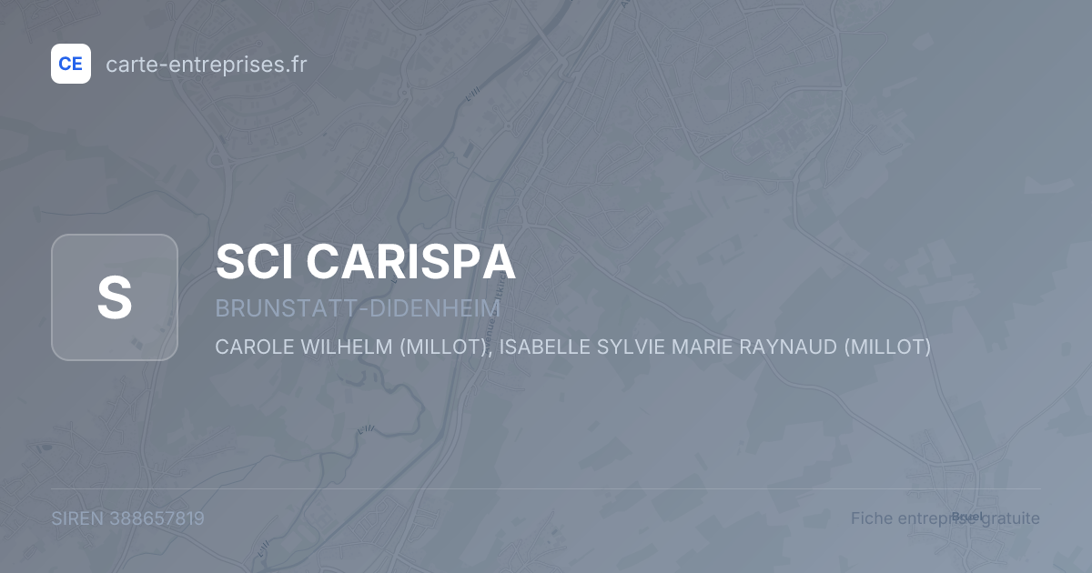 SCI CARISPA — 388657819 — fiche entreprise