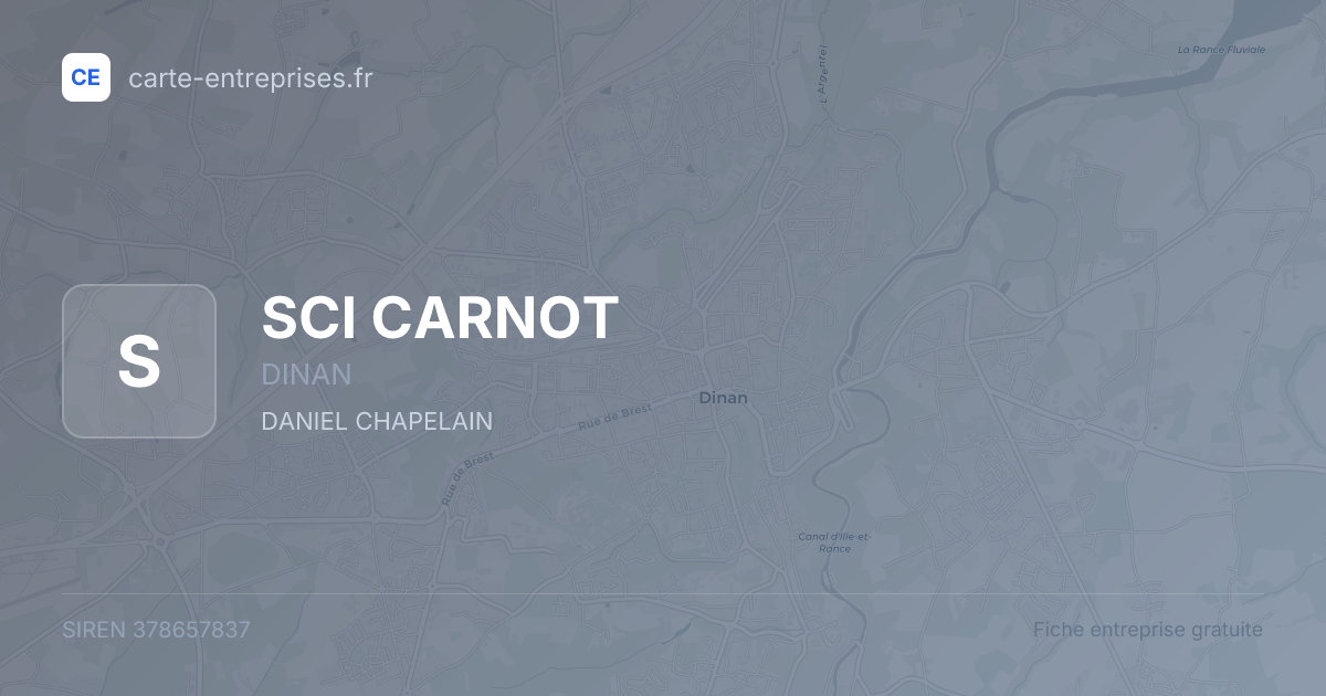 SCI CARNOT — 378657837 — fiche entreprise