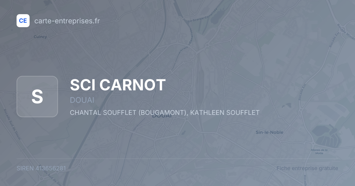 SCI CARNOT — 413656281 — fiche entreprise