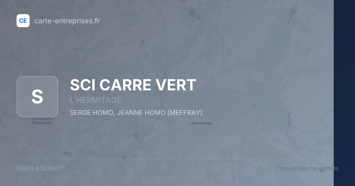 SCI CARRE VERT — 808364111 — fiche entreprise