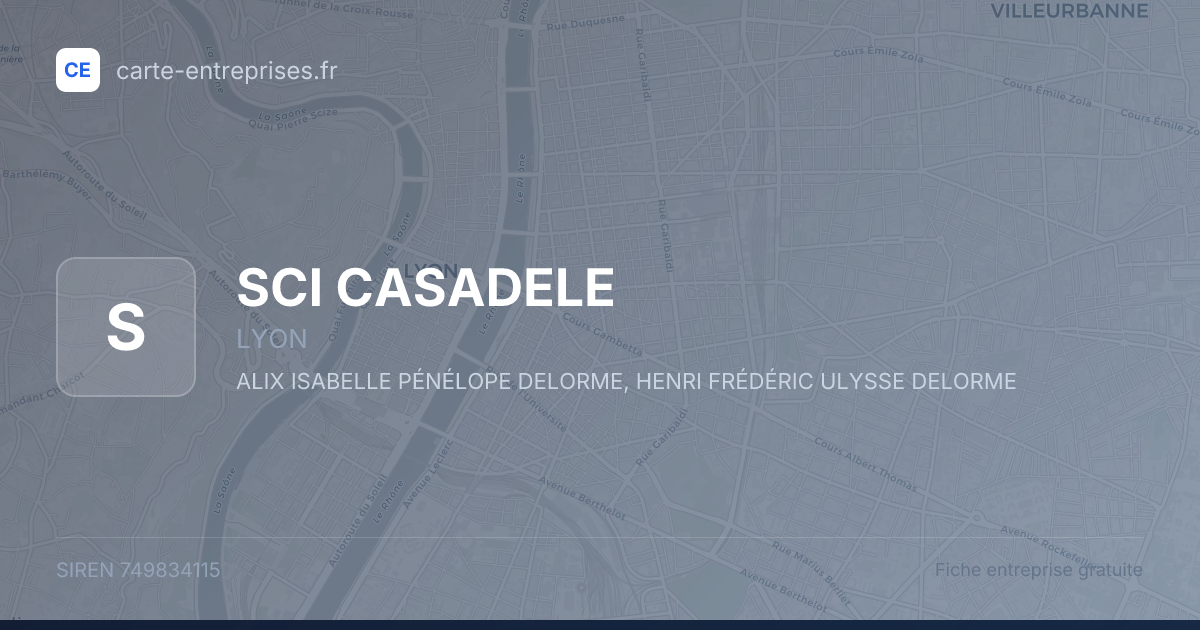SCI CASADELE — 749834115 — fiche entreprise