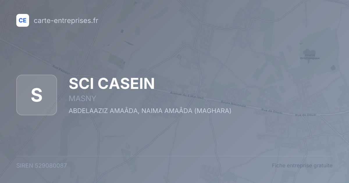 SCI CASEIN — 529080087 — fiche entreprise