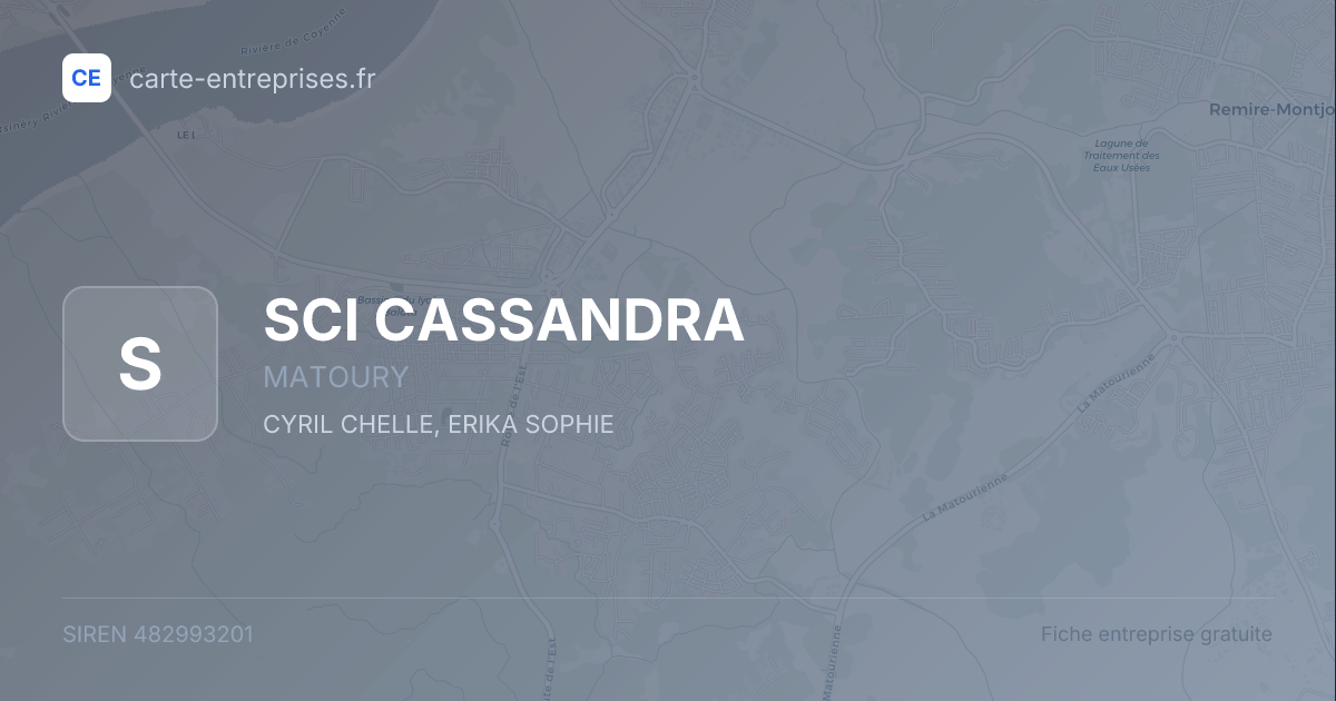 SCI CASSANDRA — 482993201 — fiche entreprise