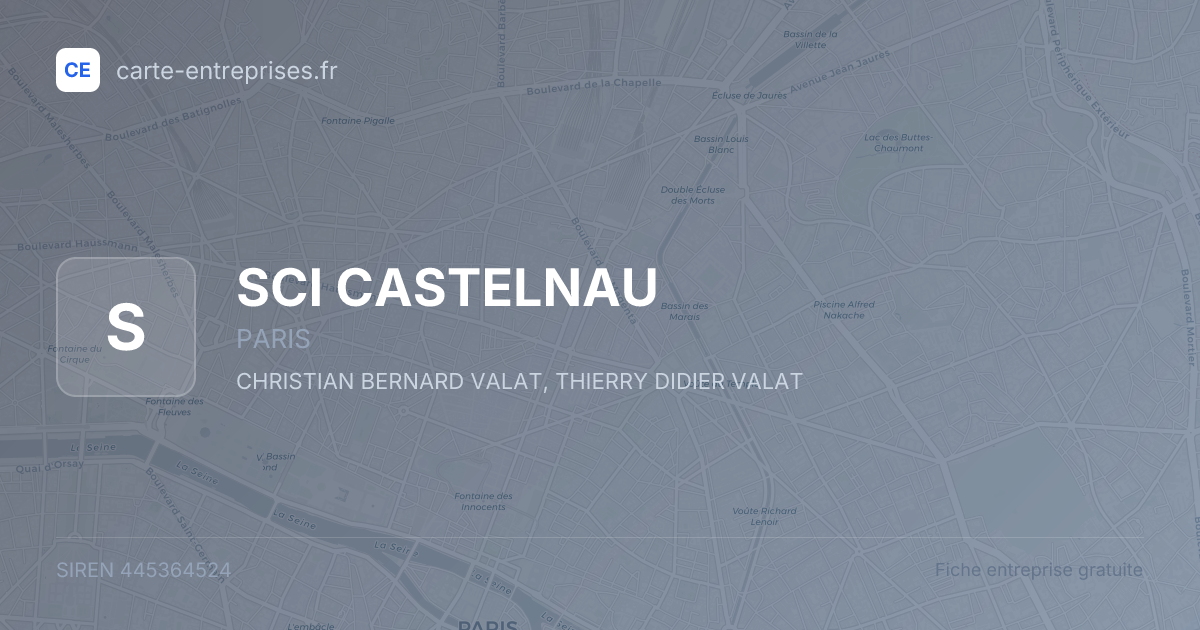 SCI CASTELNAU — 445364524 — fiche entreprise