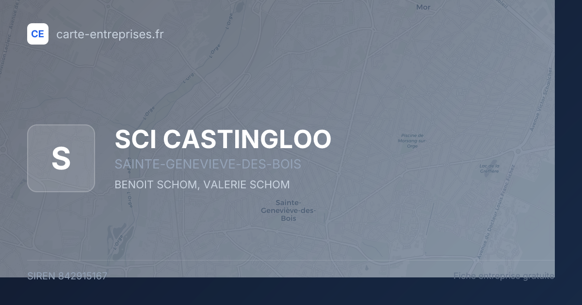 SCI CASTINGLOO — 842915167 — fiche entreprise