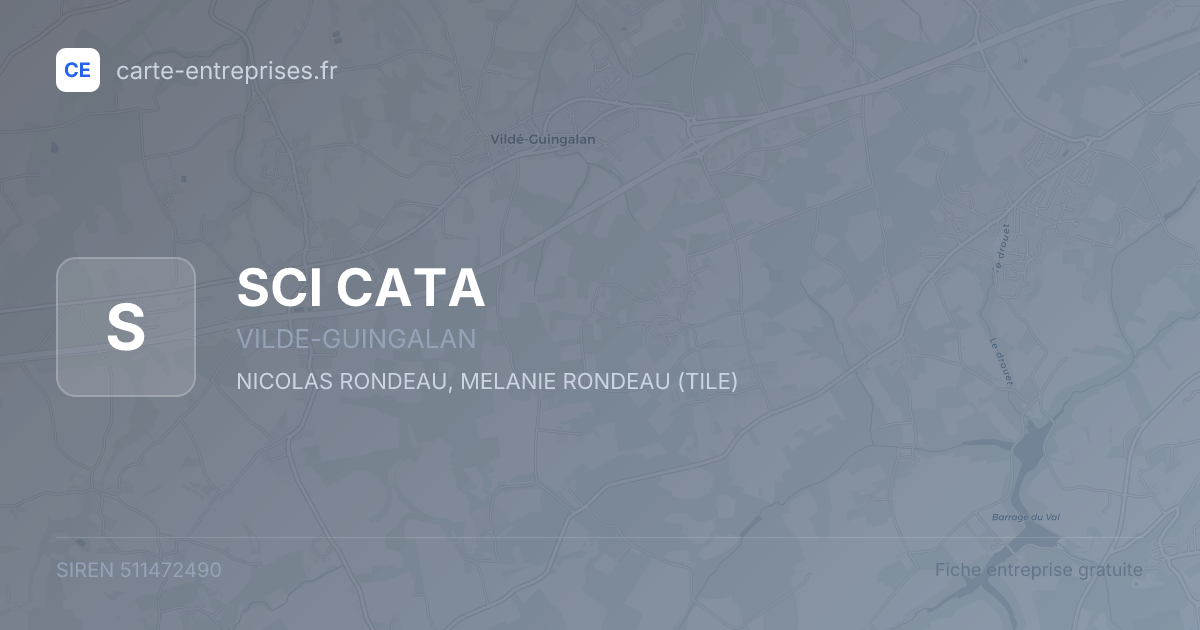 SCI CATA — 511472490 — fiche entreprise