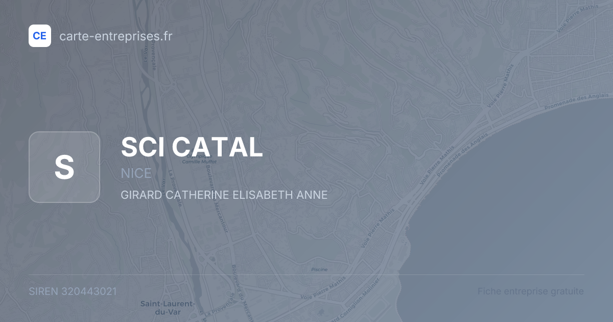 SCI CATAL — 320443021 — fiche entreprise