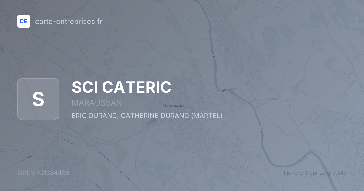 SCI CATERIC — 431364496 — fiche entreprise