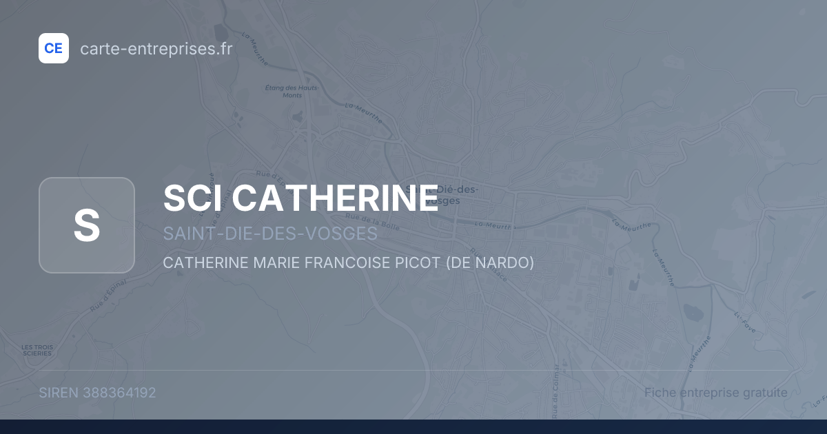 SCI CATHERINE — 388364192 — fiche entreprise