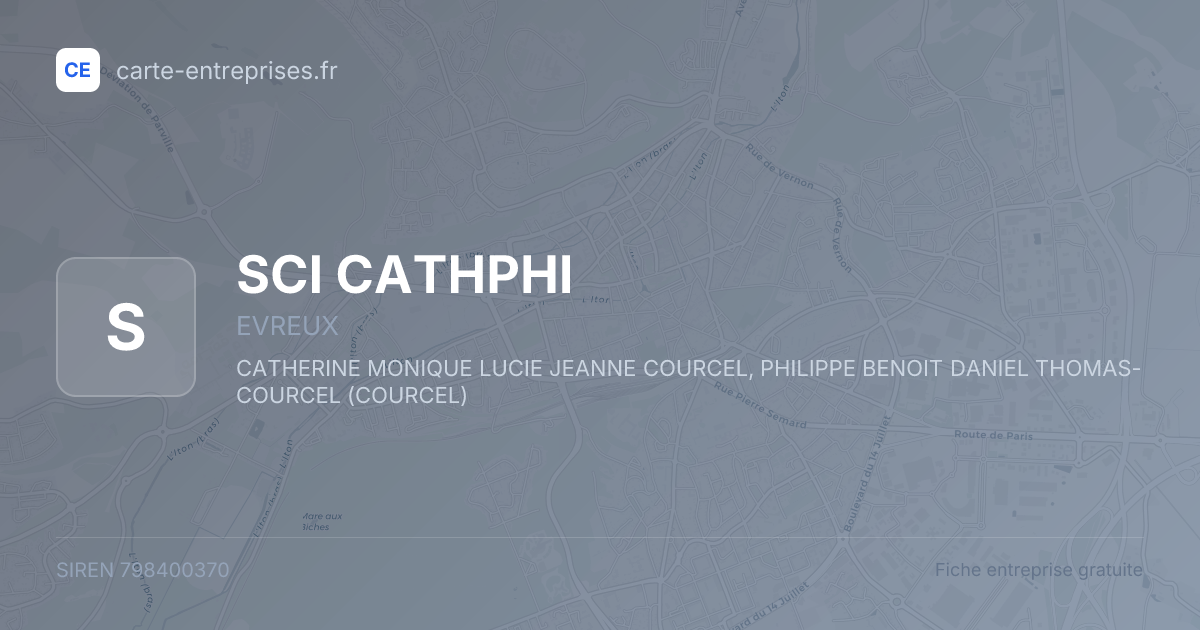 SCI CATHPHI — 798400370 — fiche entreprise