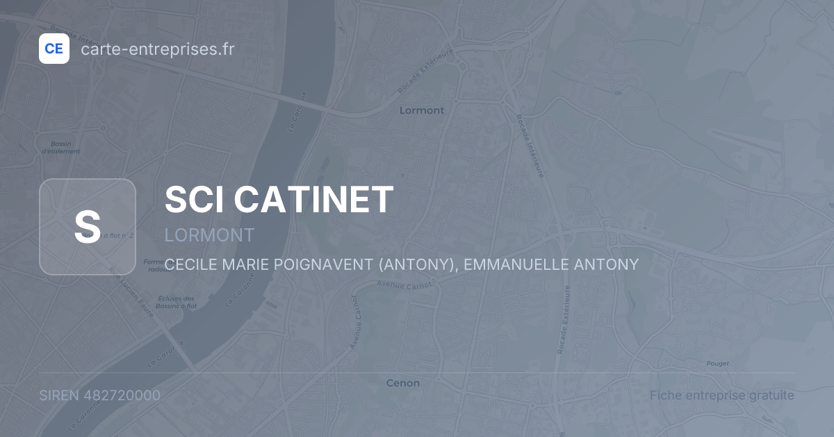 SCI CATINET — 482720000 — fiche entreprise