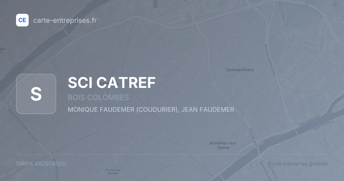 SCI CATREF — 482906500 — fiche entreprise