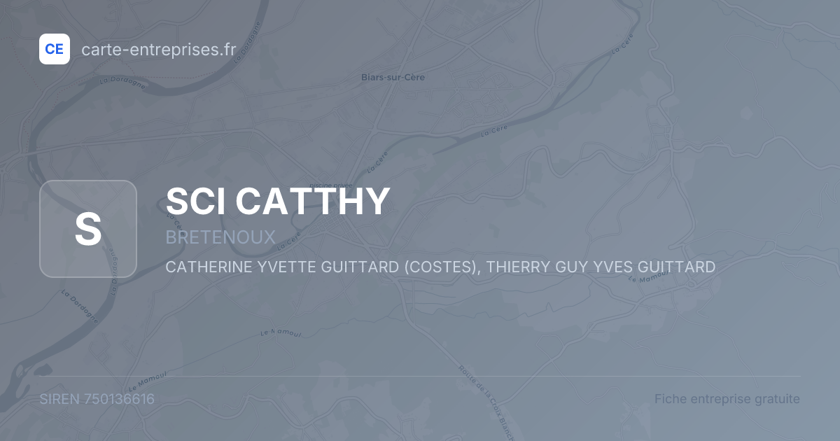 SCI CATTHY — 750136616 — fiche entreprise