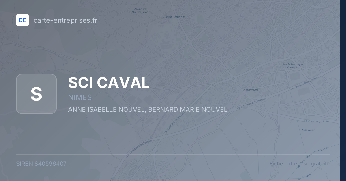 SCI CAVAL — 840596407 — fiche entreprise