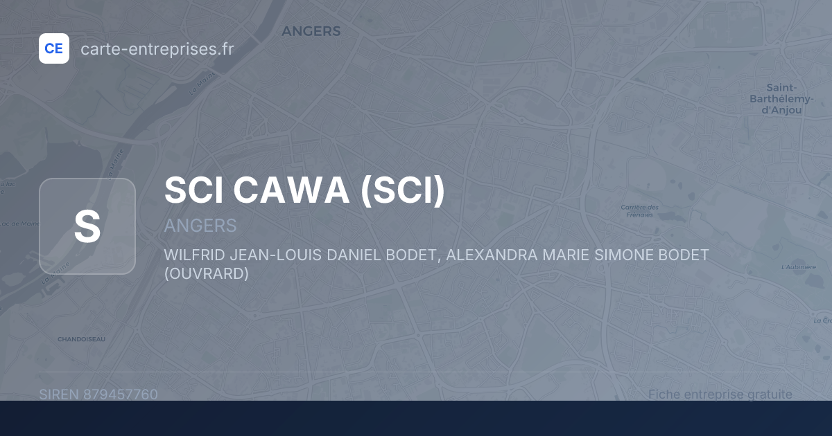 SCI CAWA (SCI) — 879457760 — fiche entreprise