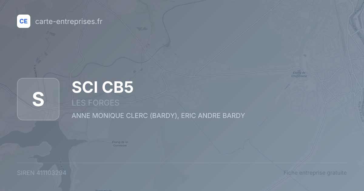 SCI CB5 — 411103294 — fiche entreprise