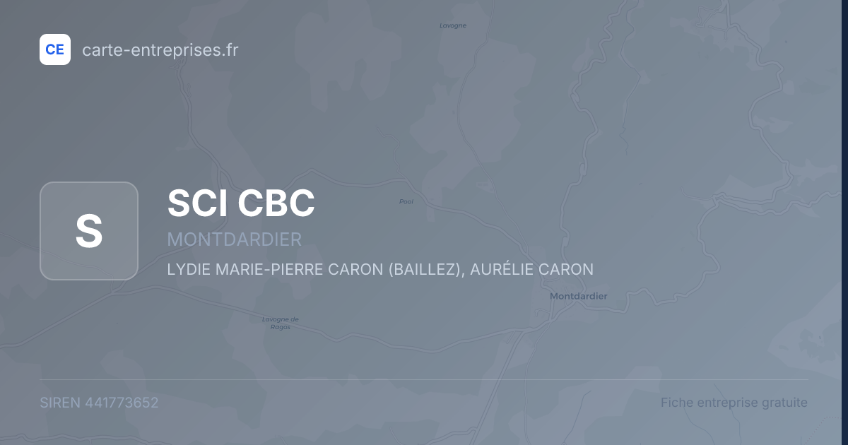 SCI CBC — 441773652 — fiche entreprise