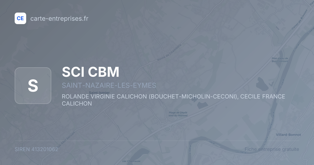 SCI CBM — 413201062 — fiche entreprise