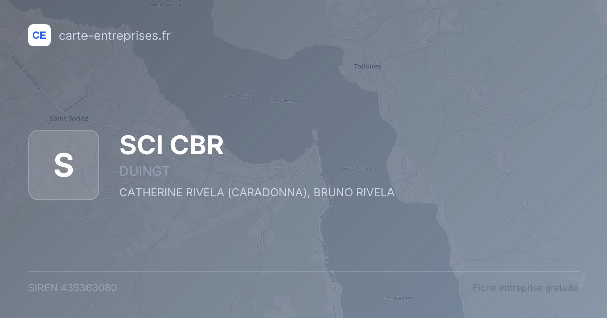 SCI CBR — 435363080 — fiche entreprise